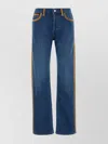 Miu Miu Trousers Denim Contrast Trim