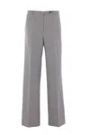 Miu Miu Trousers In Gray