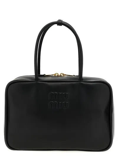 Miu Miu Trunk Hand Bag Hand Bags Black