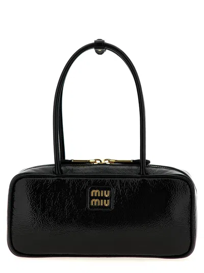 Miu Miu Trunk Hand Bag Hand Bags Black