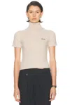 Miu Miu Cashmere Turtleneck Sweater In Neutral