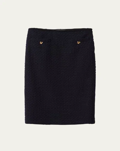 Miu Miu Tweed Skirt In Bleu