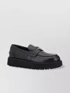 Miu Miu Twist Platform Leather Loafers