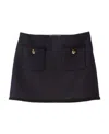 Miu Miu Two-pocket Skirt In Blue