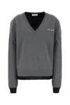 Miu Miu Layered V-neck Oversized Cashmere Sweater