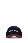 Miu Miu Two-tone Cotton Baseball Cap