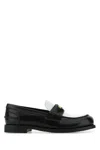 Miu Miu Black Leather Loafers