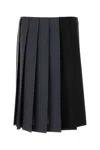 Miu Miu Two-tone Mohair Blend Skirt