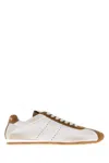 Miu Miu Two-tone Nappa Leather And Suede Sneakers In Multi