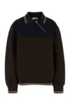 Miu Miu Oversized Sweatshirt Featuring Contrast Panel In Multi