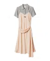 Miu Miu Two-toned Layered Dress In Neutral