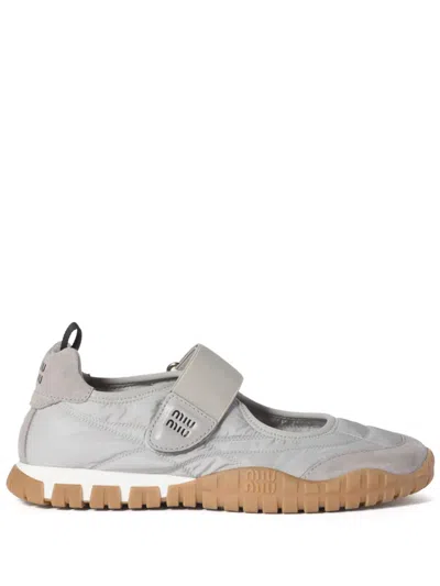 MIU MIU TYRE BALLERINA SHOES