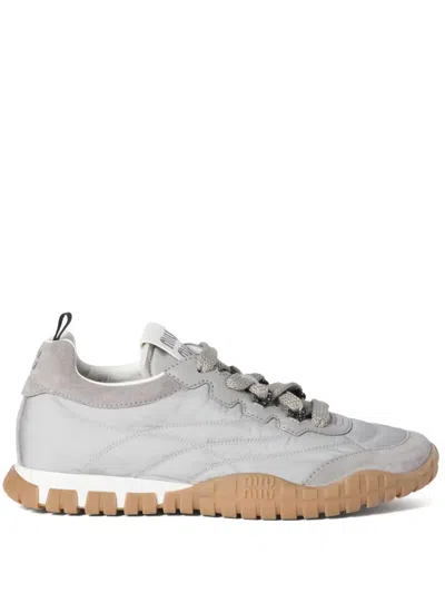 Miu Miu Tyre Trainers In Grey