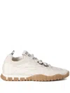 Miu Miu Tyre Technical Fabric And Suede Sneakers In Nude