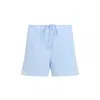 Miu Miu Poplin Cotton Shorts Raw Edges