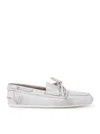 Miu Miu Boat Shoe In White