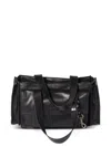 Miu Miu Shoulder Bag Adjustable Strap Front And Side Pockets In Black