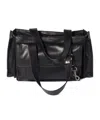 Miu Miu Shoulder Bag Adjustable Strap Front And Side Pockets In Black