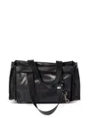 Miu Miu Shoulder Bag Adjustable Strap Front And Side Pockets In Black