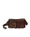 Miu Miu Suede Utilitaire Crossbody Bag Adjustable Strap In Brown