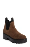 Miu Miu Round-head Short Boots In Bruciato