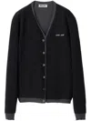 Miu Miu Silk Cashmere Cardigan Sweater In 灰色