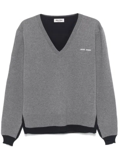 MIU MIU V-NECK SWEATER