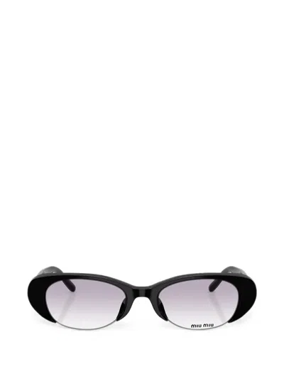 Miu Miu Vedette Sunglasses In Black