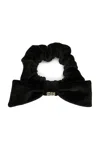 Miu Miu Velluto Scrunchie In Black