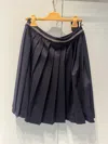 Miu Miu Velour Midi-skirt In Blue