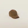 Miu Miu Velvet Baseball Cap In Cinnamon