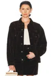 Miu Miu Velvet Button Up Jacket