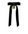 Miu Miu Velvet Hair Clip In Black