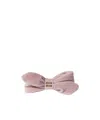 Miu Miu Velvet Hair Clip In Pink