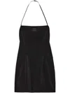 Miu Miu Velvet Mini Dress In Black