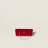 Miu Miu Velvet Pouch In Red