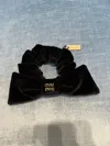 Miu Miu Woman Black Hair Accessories In Black