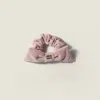Miu Miu Velvet Scrunchie In Pink