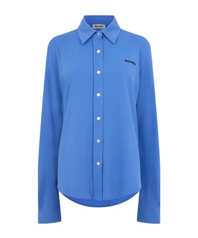Miu Miu Versatile Shirt In Blue