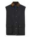Miu Miu Black Resin-finish Poplin Vest In Black