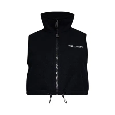 Pre-owned Miu Miu Vest 'blue' | Women's Size 38