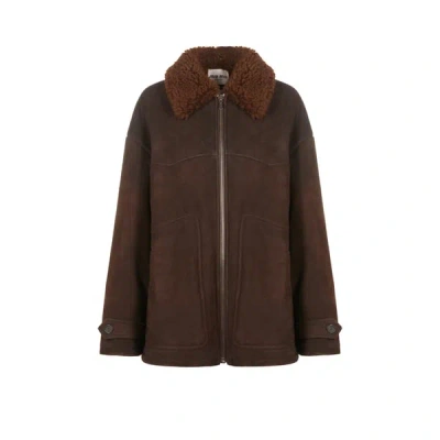 Miu Miu Veste En Daim In Brown