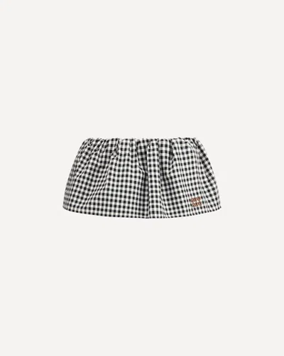 Miu Miu Vichy Pattern Miniskirt