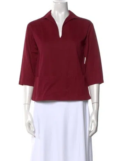 Pre-owned Miu Miu Vintage 1990's Blouse In Burgundy
