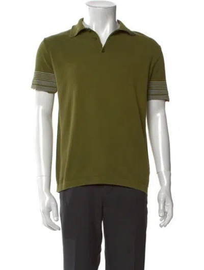 Pre-owned Miu Miu Vintage 1990's Polo Shirt In Green