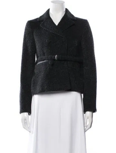 Pre-owned Miu Miu Vintage 1997 Blazer In Gray