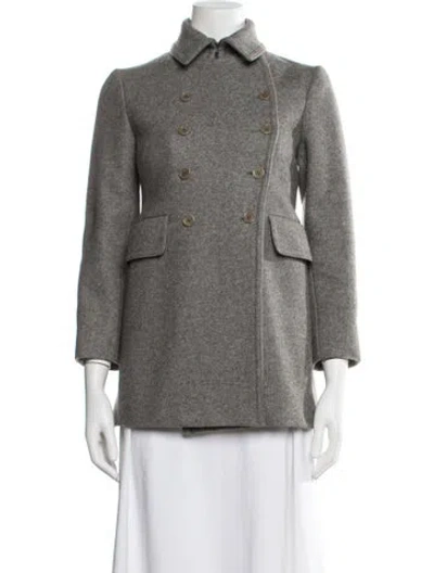 Pre-owned Miu Miu Vintage 1997 Coat In Gray