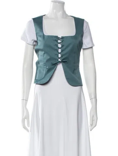 Pre-owned Miu Miu Vintage 1998 Vest In Blue
