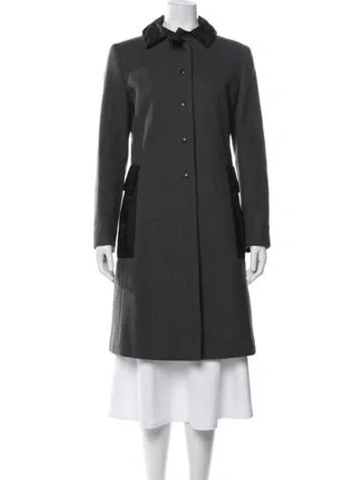 Pre-owned Miu Miu Vintage 1999 Coat In Gray
