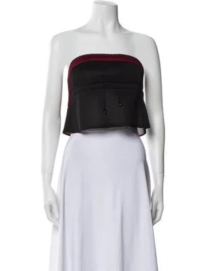 Pre-owned Miu Miu Vintage 1999 Crop Top In Black